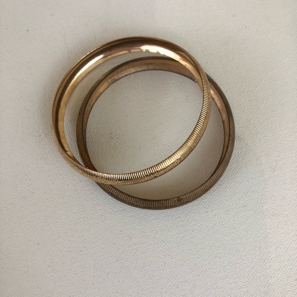 Antique Victorian Gold Tone Bracelets - Picture 2 of 4